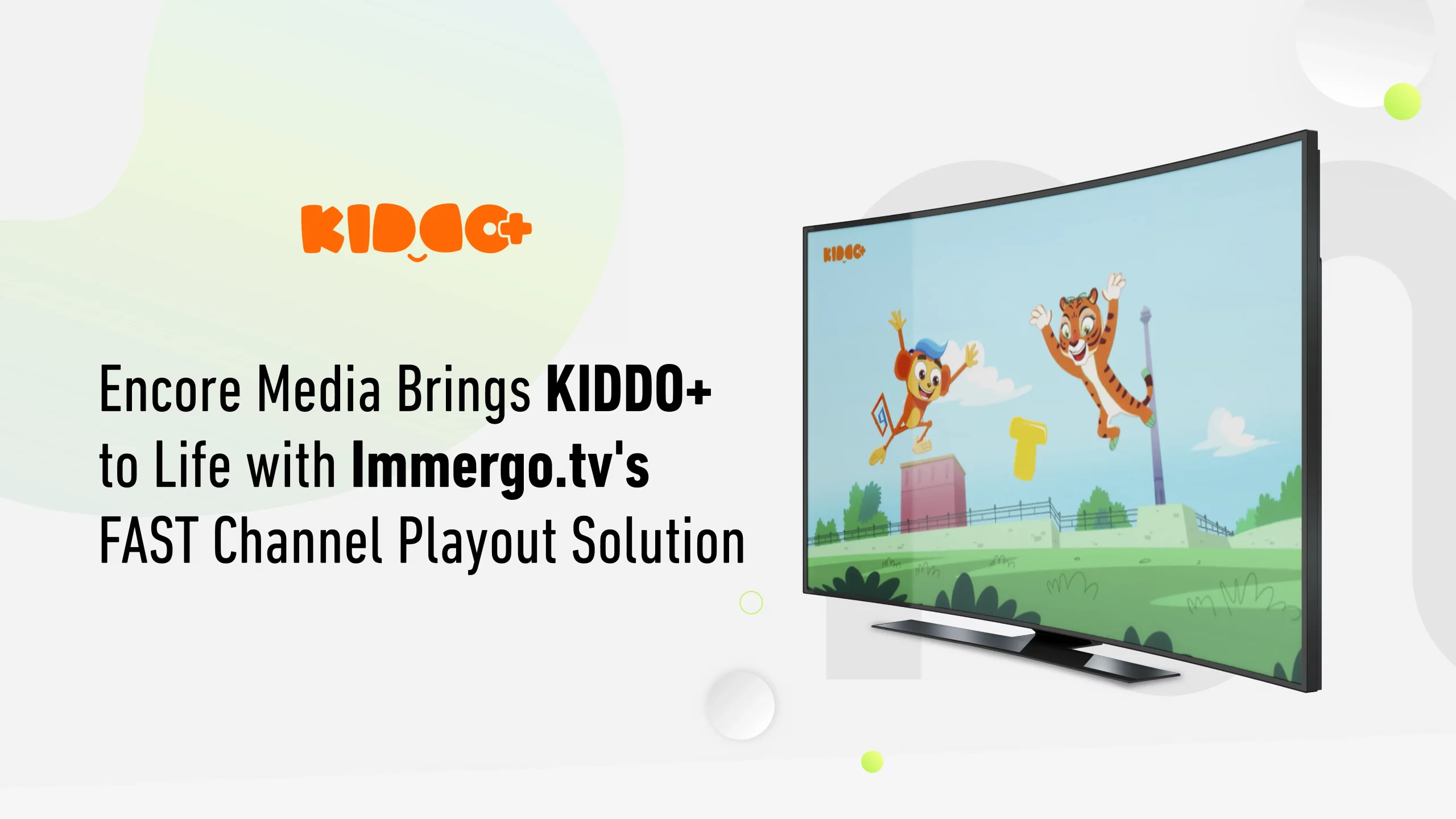 Encore Media Brings KIDDO+ to Life with Immergo’s FAST Channel Playout Solution