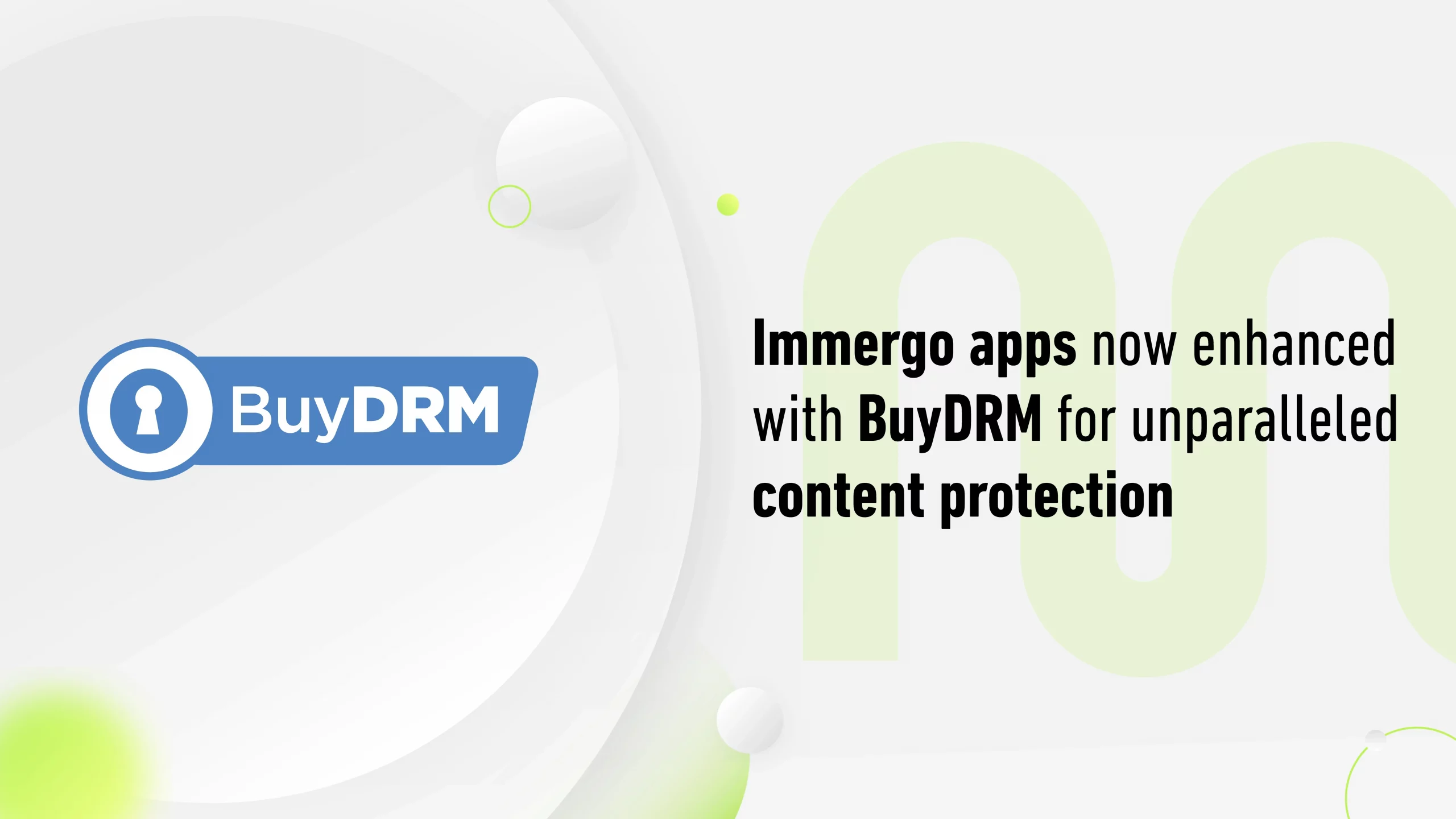 Immergo apps now enhanced with BuyDRM for unparalleled content protection